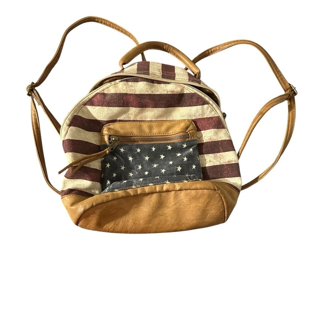 Stylish Tan and Brown Backpack